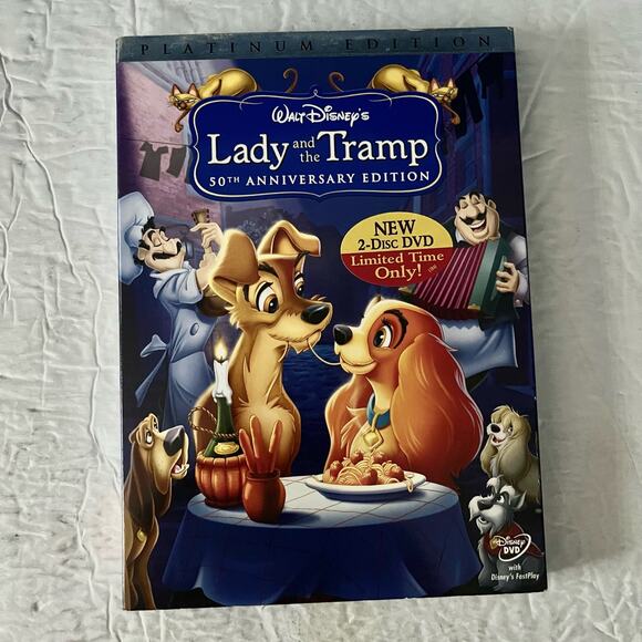 Disney Other - Lady and the Tramp New DVD 2006 Platinum Edition Disney Movie SEALED w/Slipcover